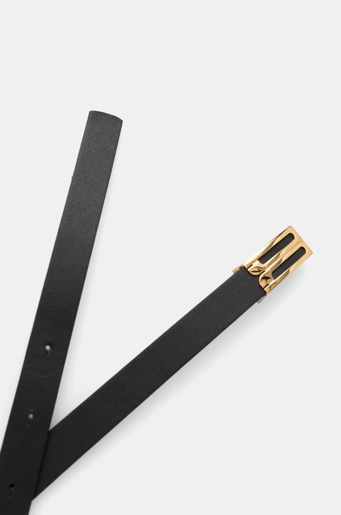 Δερμάτινη ζώνη Victoria Beckham 1324ABL006058A μαύρο AW24