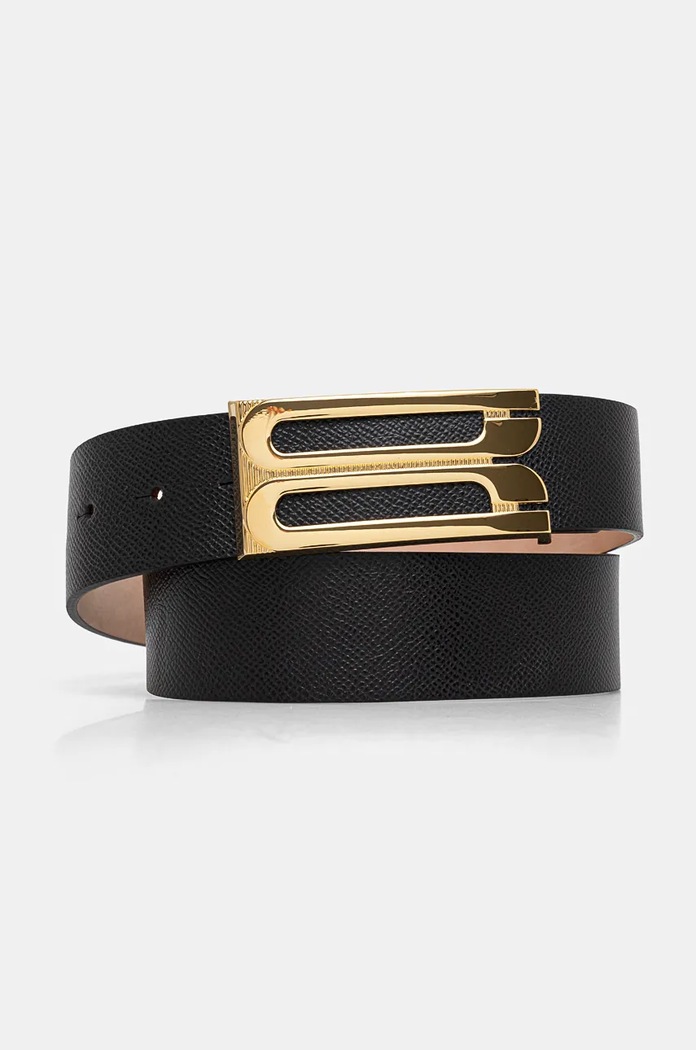 Δερμάτινη ζώνη Victoria Beckham μαύρο 1424ABL005953A