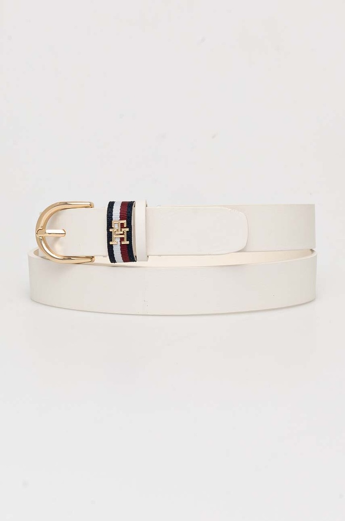 Tommy Hilfiger pasek biały AW0AW16612