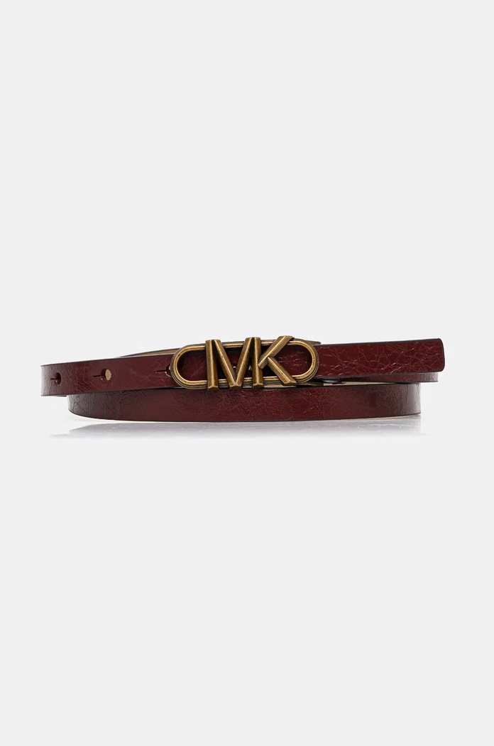 Pásek MICHAEL Michael Kors imitace kůže burgundské 559132