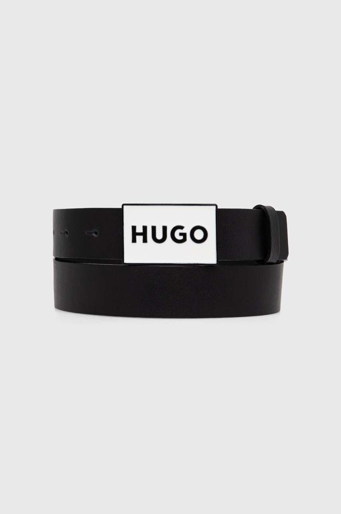 Кожен колан HUGO черен 50522861