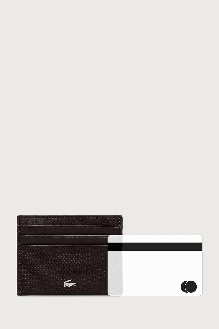 Lacoste Zestaw etui na karty i pasek męski skórzany RC4092