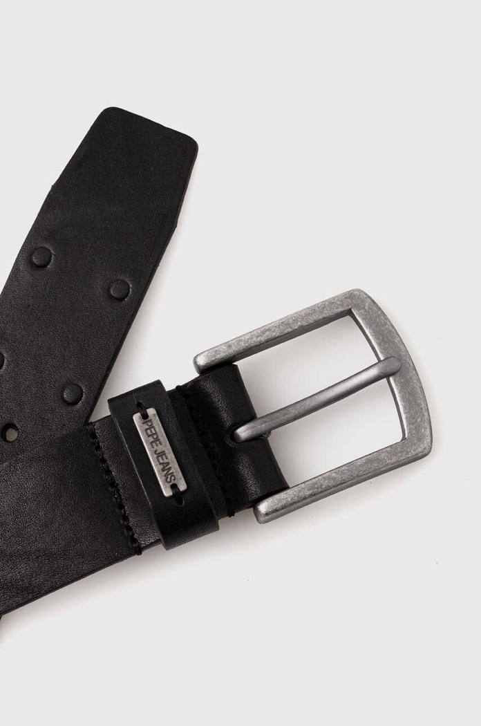 Pepe Jeans pasek skórzany KENT BELT PM021030 czarny AW24