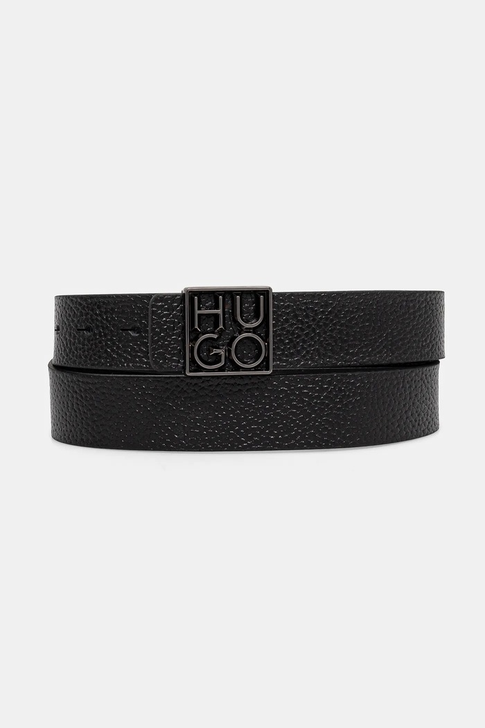 Кожен колан HUGO черен 50529643