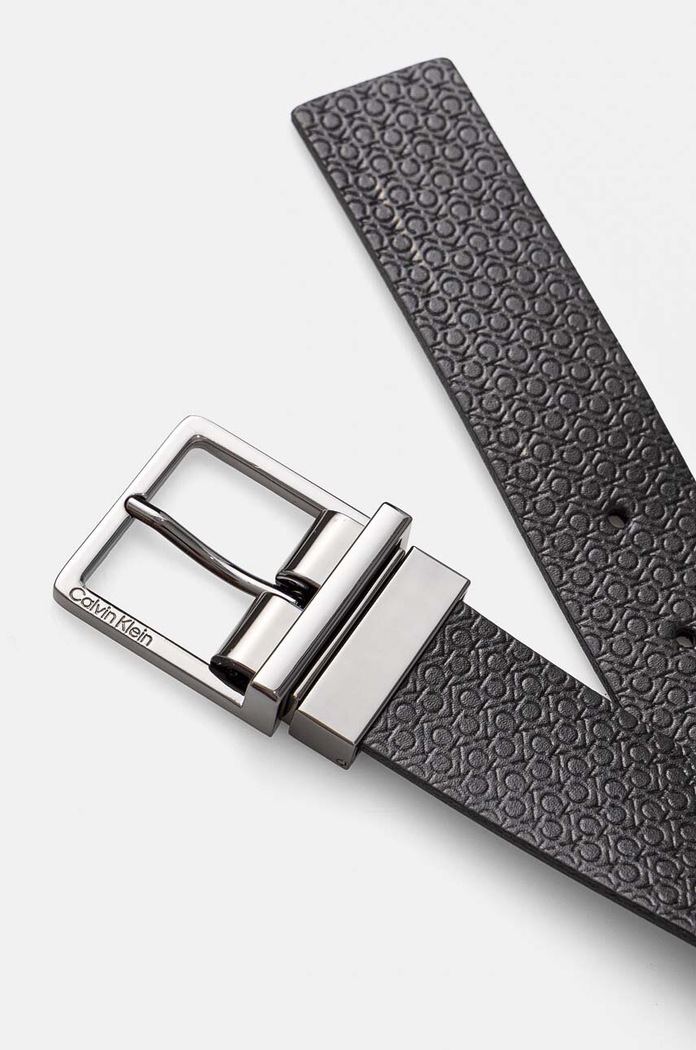 Akcesoria Calvin Klein pasek skórzany dwustronny K50K512337 czarny