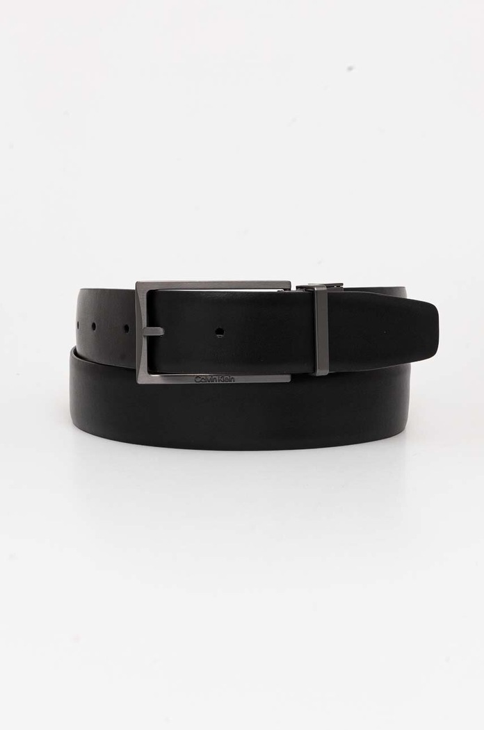 Calvin Klein Oboustranný kožený pásek Calvin Klein K50K512341 černá AW24