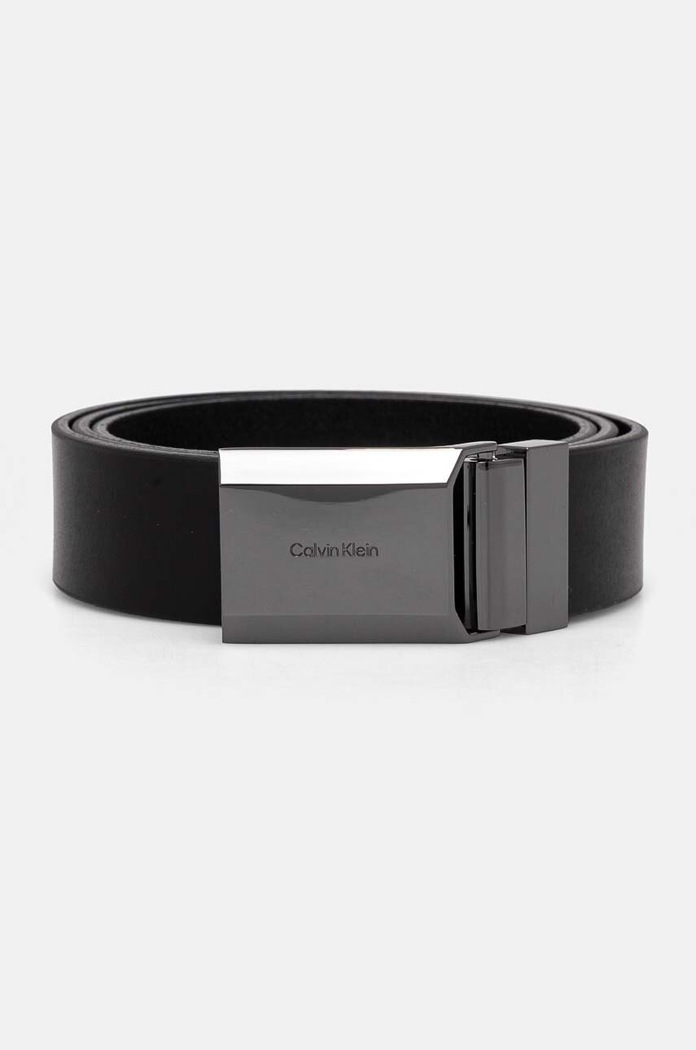 Oboustranný kožený pásek Calvin Klein Dárkový box černá K50K512392