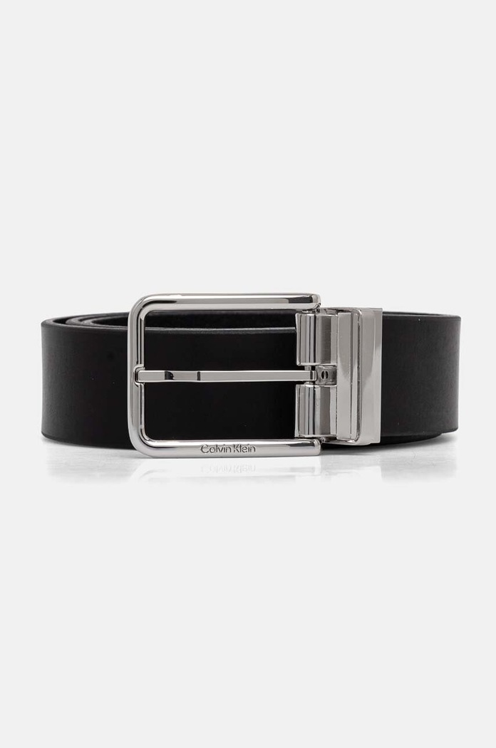 Oboustranný kožený pásek Calvin Klein K50K512392 černá AW24