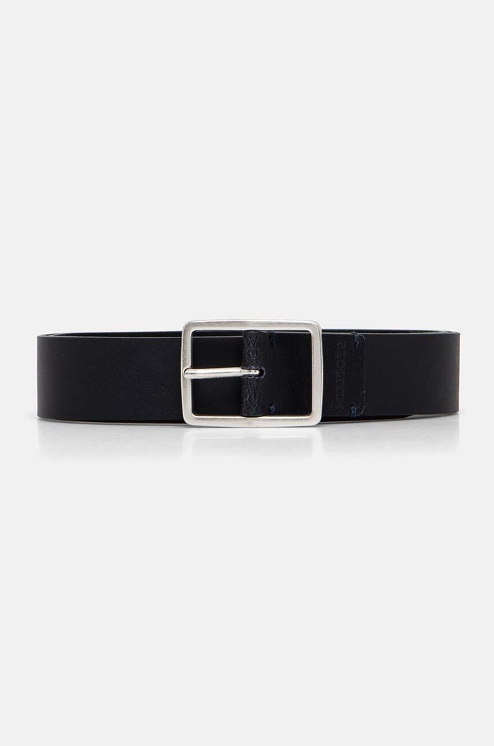 Usnjen pas Tommy Hilfiger Zrnato usnje mornarsko modra AM0AM12825