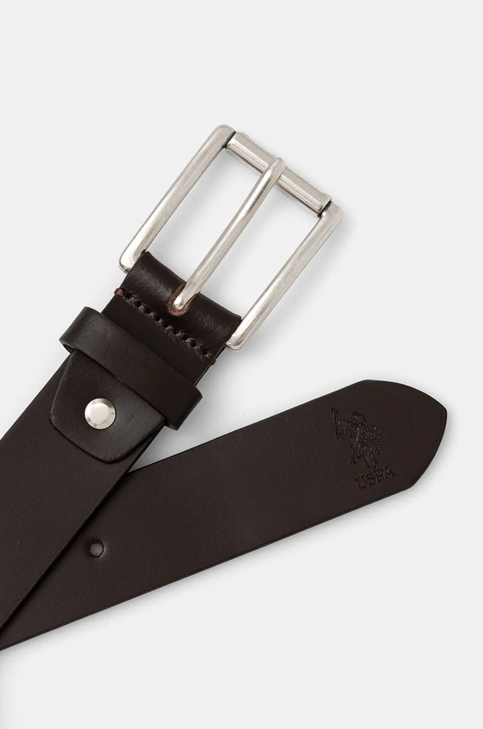 Δερμάτινη ζώνη U.S. Polo Assn. Hitchcock AIUH32315MHA καφέ SS25