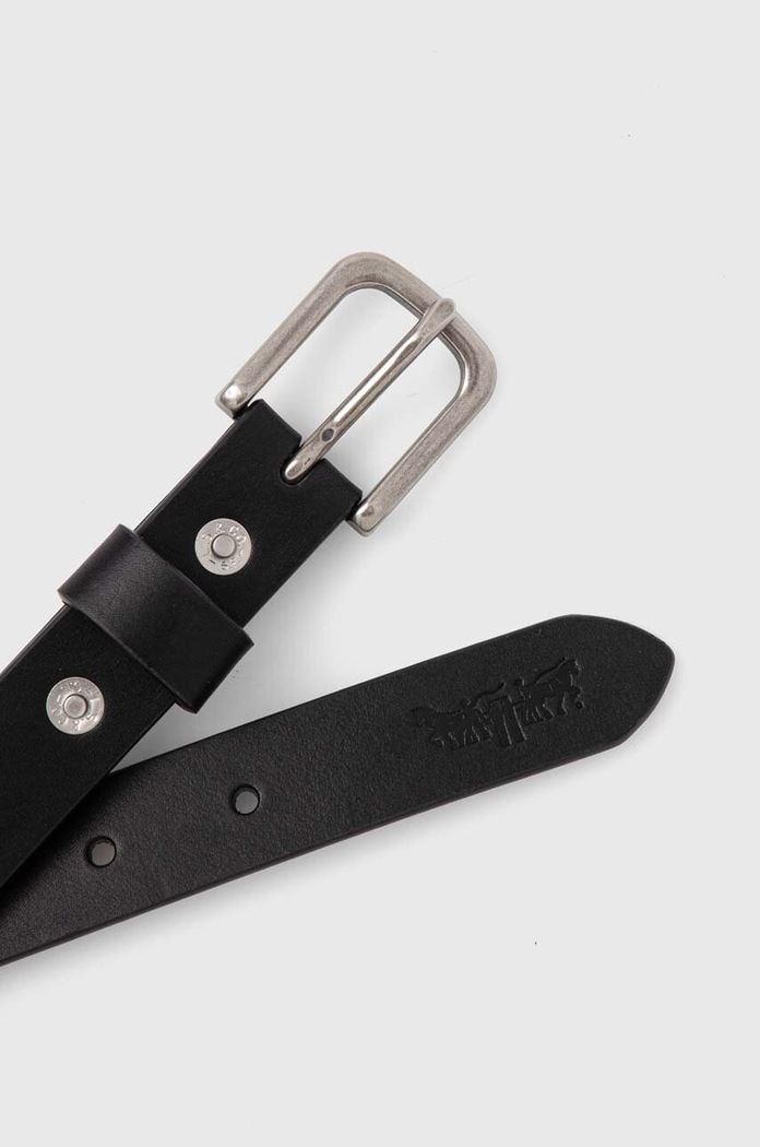 Levi's pasek skórzany 0009Y.0000 czarny SS25