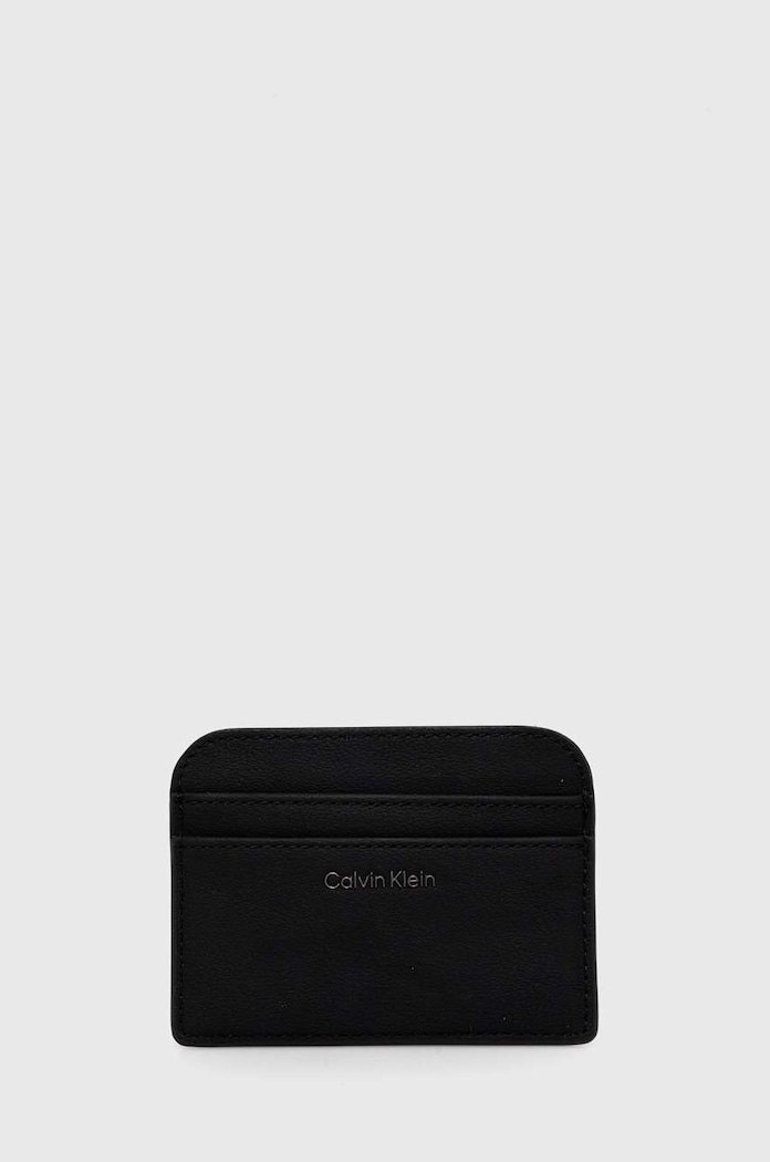 Pouzdro na karty Calvin Klein obal na karty černá K60K612189