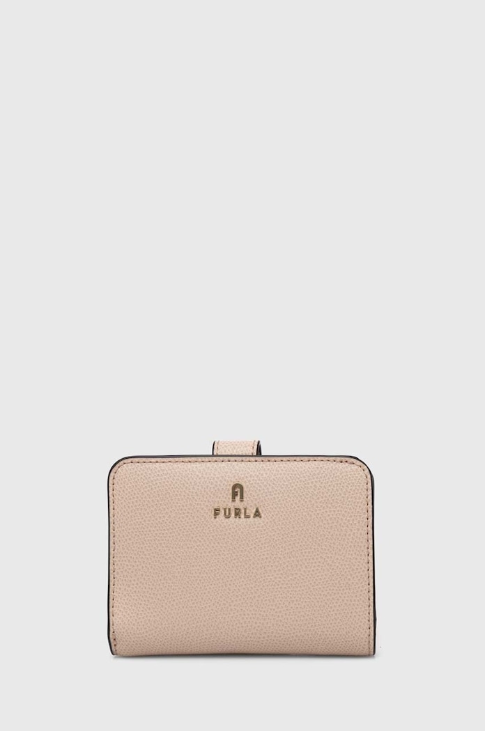Usnjena denarnica Furla Zrnato usnje bež WP00315.ARE000.B4L00