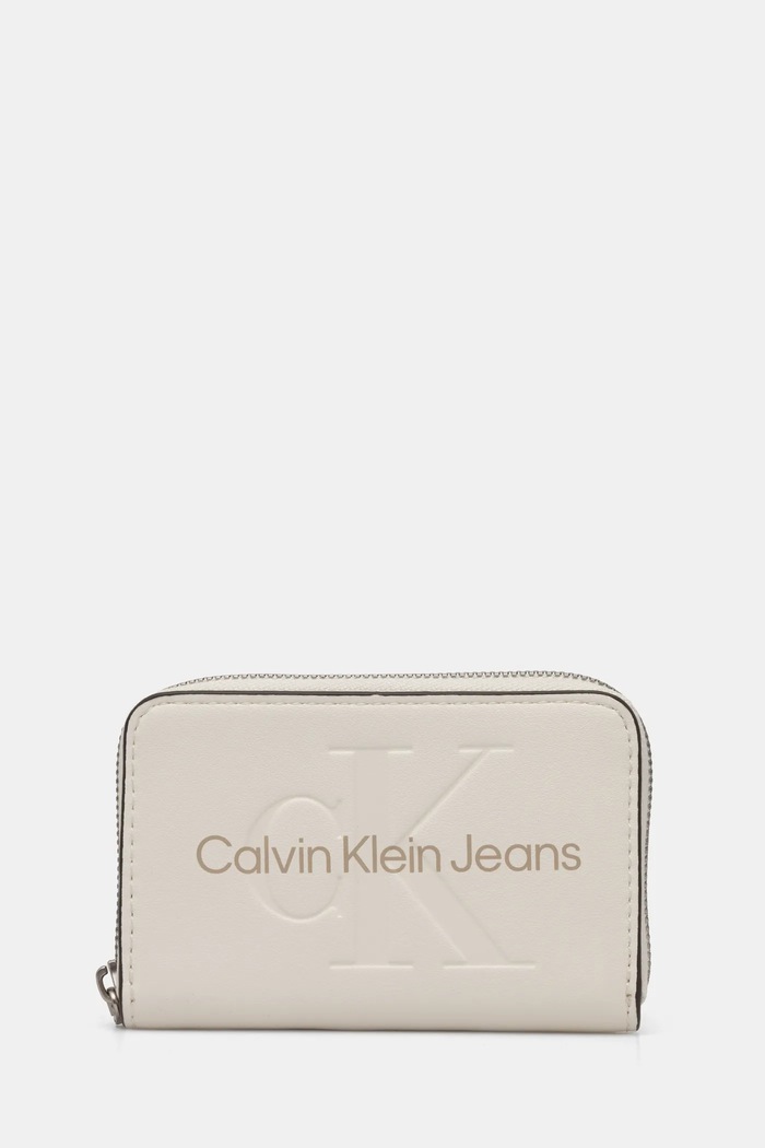 Peněženka Calvin Klein Jeans hladký béžová K60K612255
