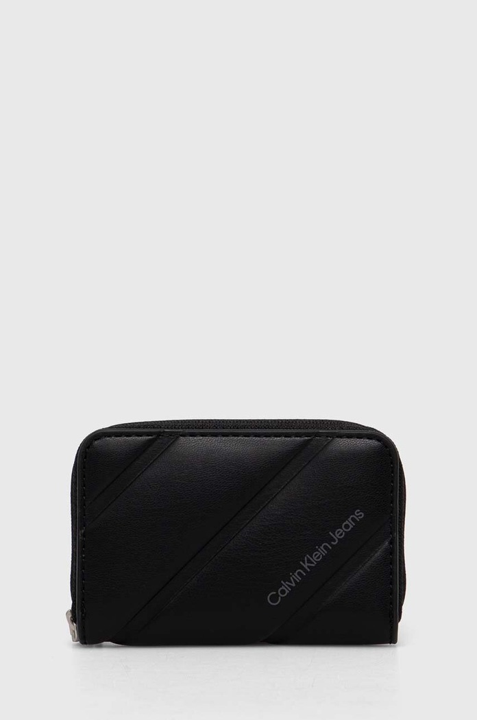 Peněženka Calvin Klein Jeans imitace kůže černá K60K612256