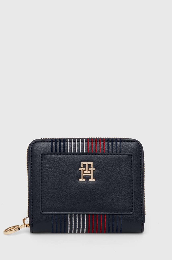 Πορτοφόλι Tommy Hilfiger απομίμηση λείου δέρματος σκούρο μπλε AW0AW16737