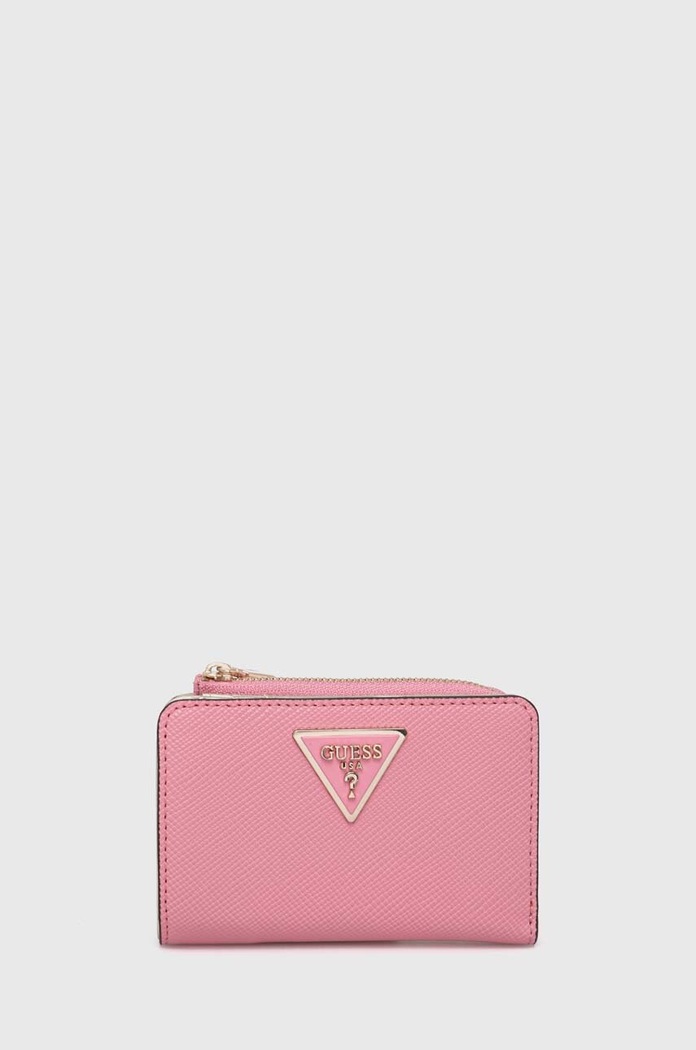 Peněženka Guess LAUREL imitace kůže růžová SWXG85.00560