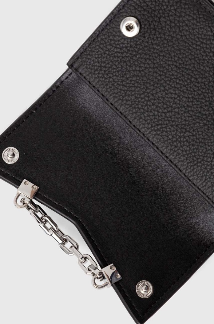 Kožená peněženka Karl Lagerfeld černá 245W3210
