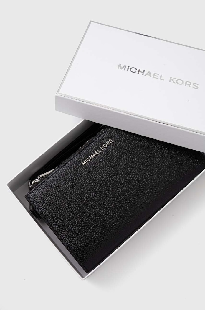 Δερμάτινο πορτοφόλι MICHAEL Michael Kors μαύρο 32T7SAFW4L