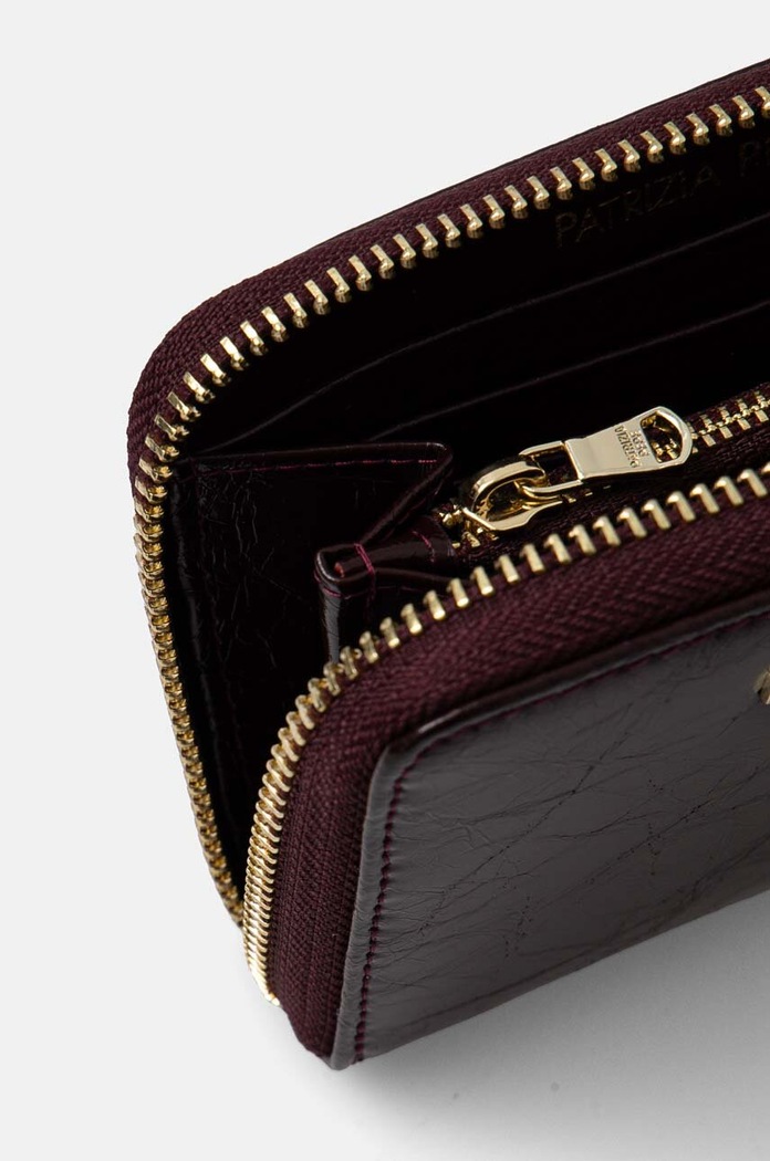 Δερμάτινο πορτοφόλι Patrizia Pepe 2Q8512.L131 μπορντό AW24