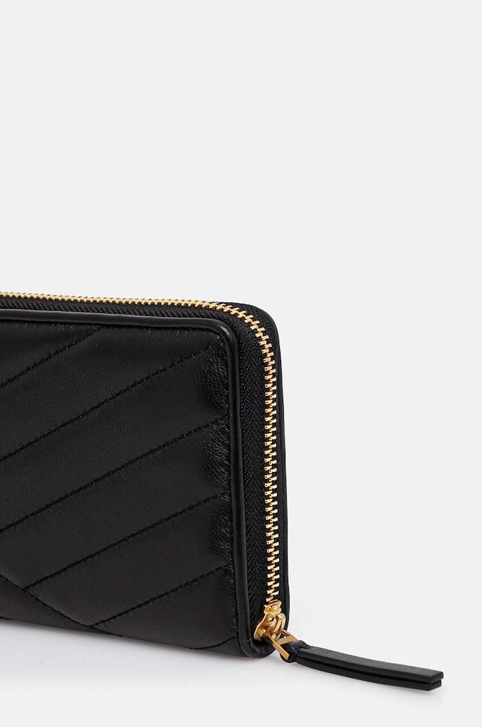 Peňaženka Tory Burch Kira Chevron 90348.001 čierna AW24