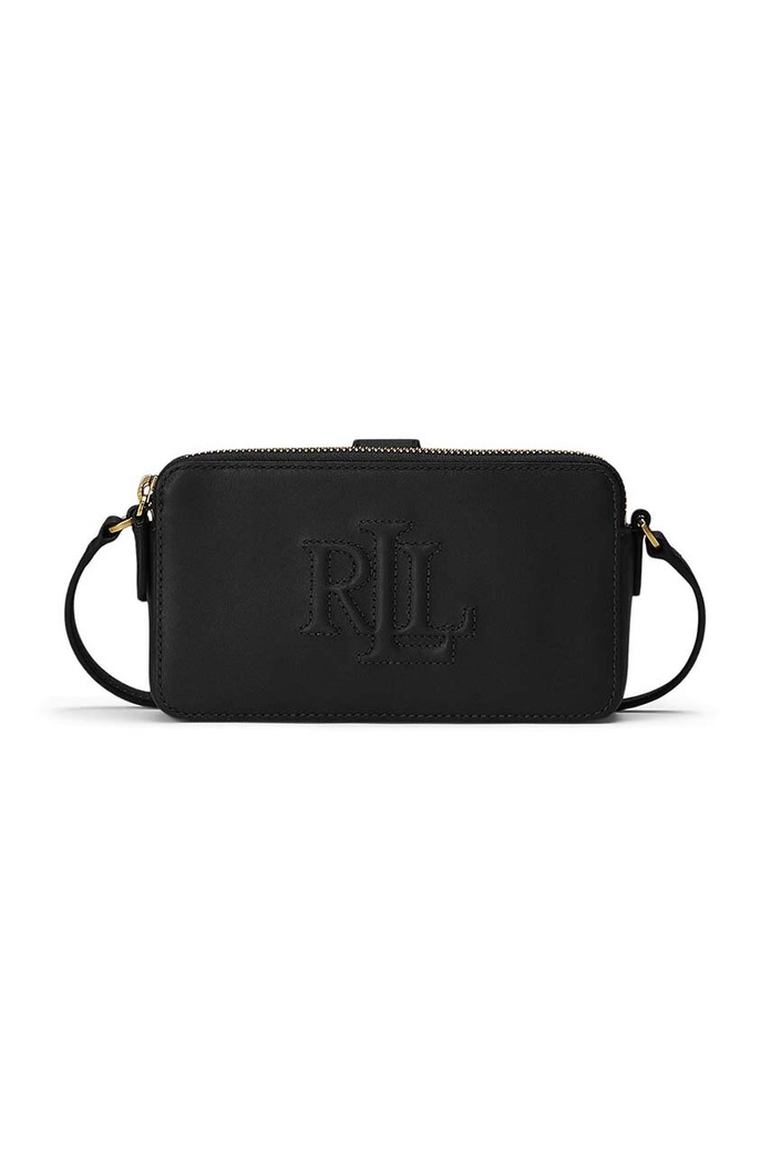 Πορτοφόλι Lauren Ralph Lauren λείο δέρμα μαύρο 432951475