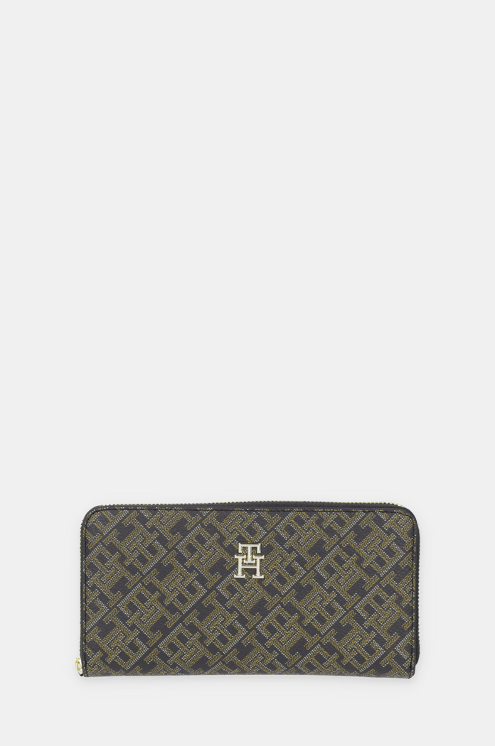 Peněženka Tommy Hilfiger imitace kůže černá AW0AW17102