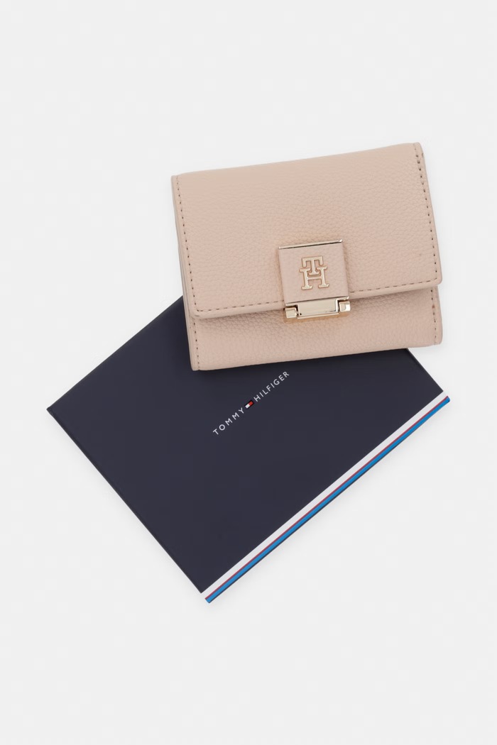 Tommy Hilfiger πορτοφόλι γυναικείο AW0AW17039 μπεζ