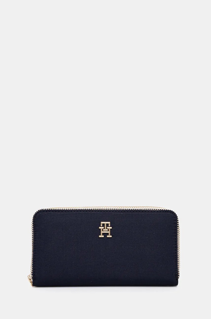 Πορτοφόλι Tommy Hilfiger υφασμάτινο σκούρο μπλε AW0AW17089