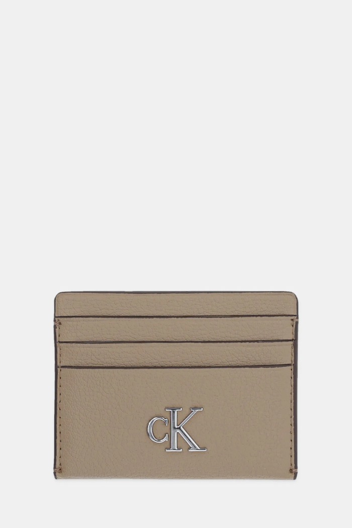 Puzdro na karty Calvin Klein Jeans béžová K60K612746