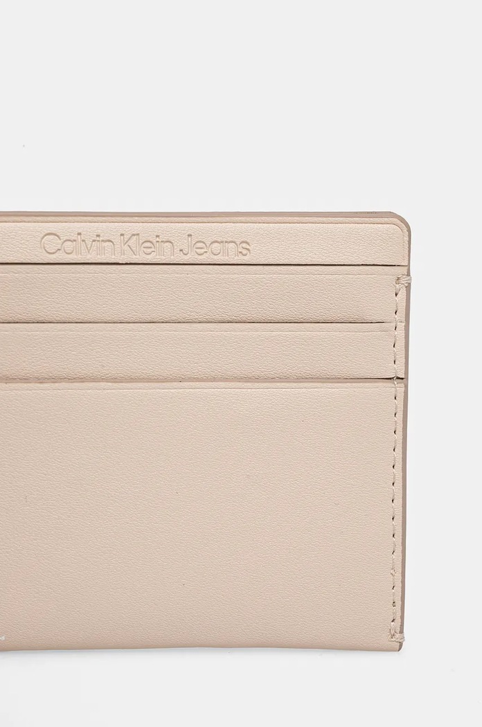 Doplnky Puzdro na karty Calvin Klein Jeans K60K612747 béžová