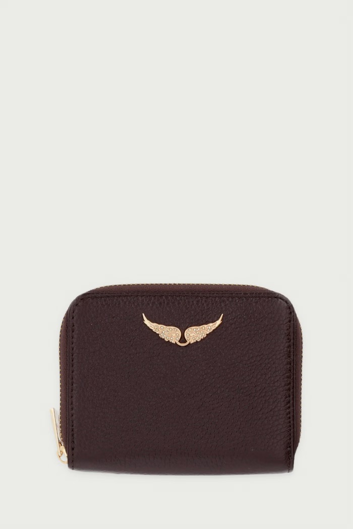 Zadig&Voltaire Πορτοφόλι γυναικείο δερμάτινο καφέ LWSG00004