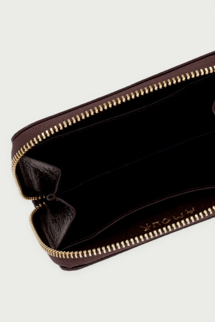 Αξεσουάρ Zadig&Voltaire Πορτοφόλι γυναικείο δερμάτινο LWSG00004 καφέ