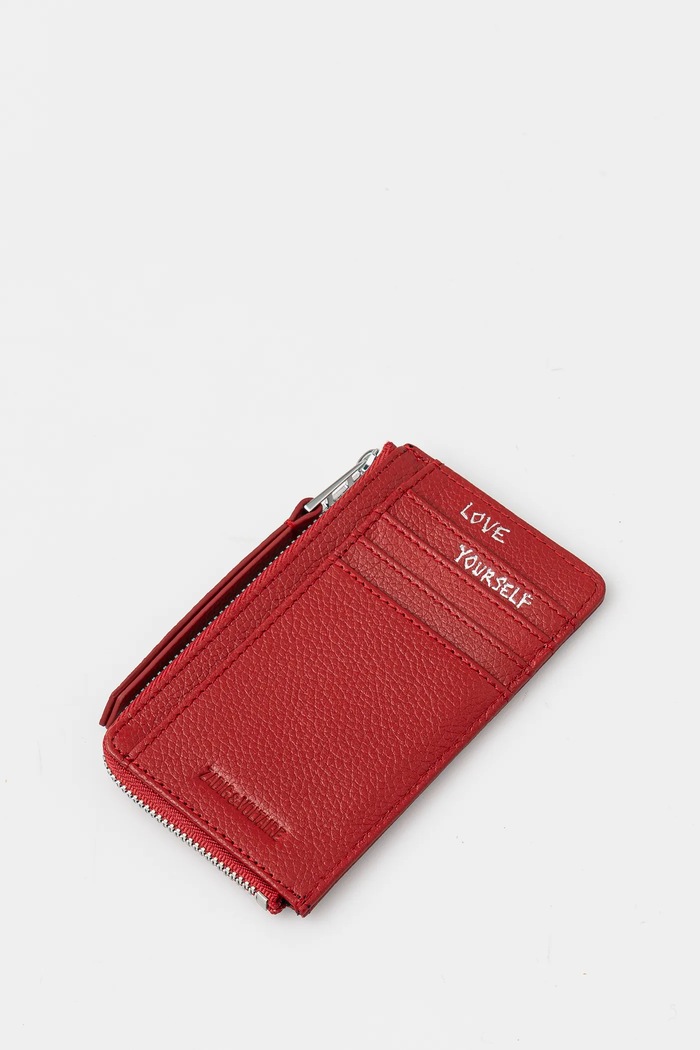 Zadig&Voltaire πορτοφόλι γυναικείο δερμάτινο LWSG00011 κόκκινο AA00