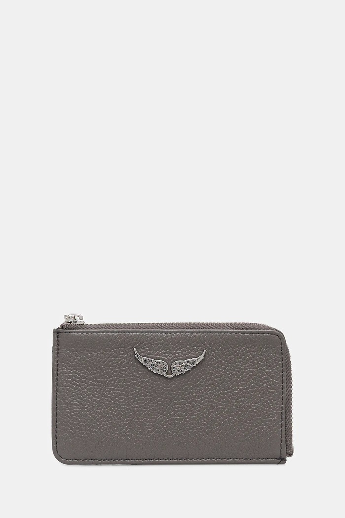 Zadig&Voltaire Peněženka dámská kožená šedá LWSG00011