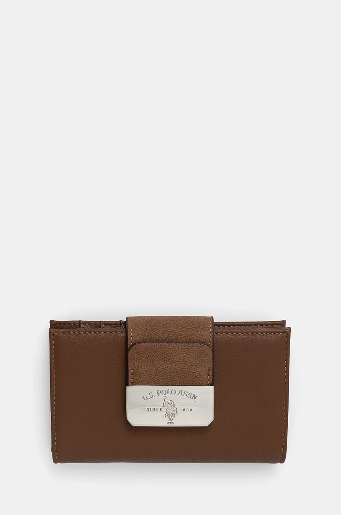 Peněženka U.S. Polo Assn. Romantic hladký hnědá WIUR08428WVP