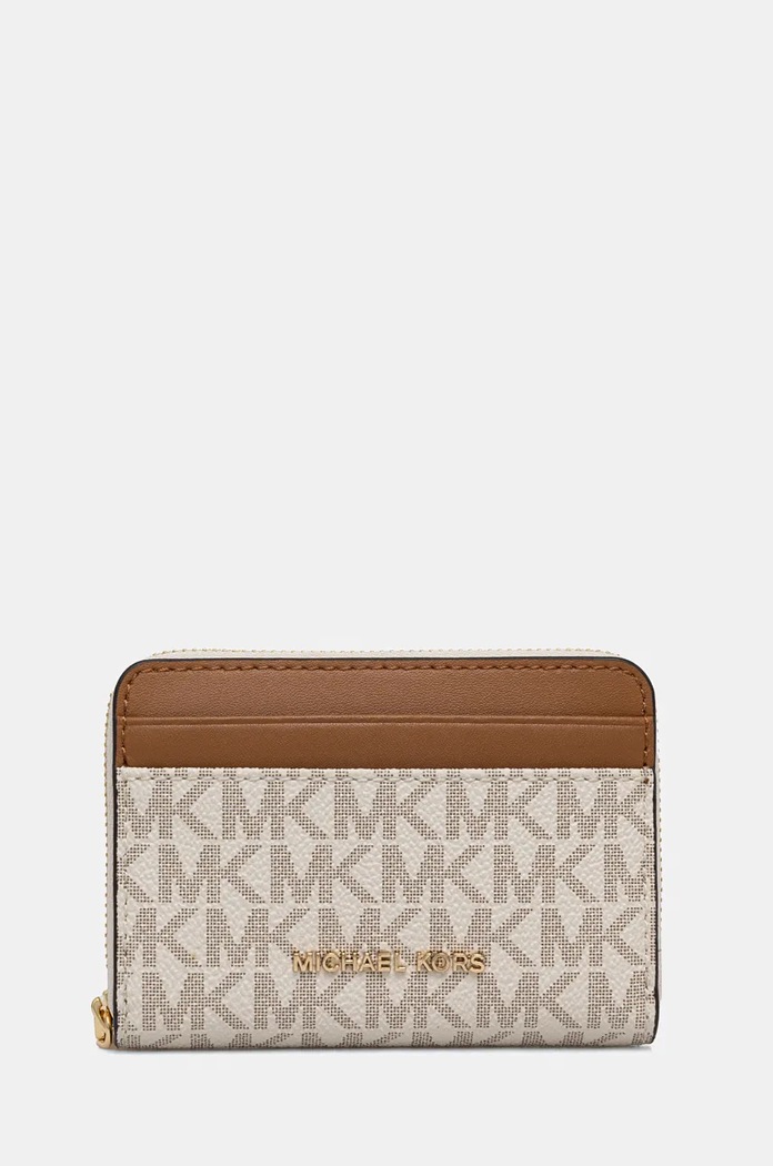Портмоне MICHAEL Michael Kors изкуствена кожа кафяв 32T4GJ6Z5B
