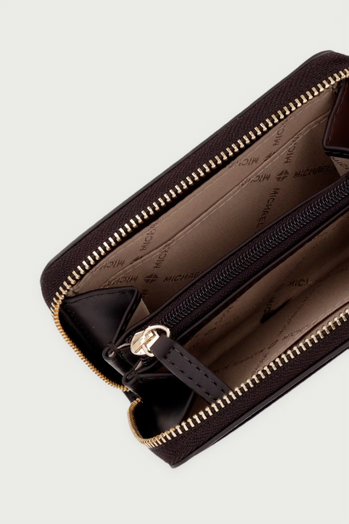 Akcesoria MICHAEL Michael Kors Portfel damski skórzany 32T4GJ6Z5L brązowy