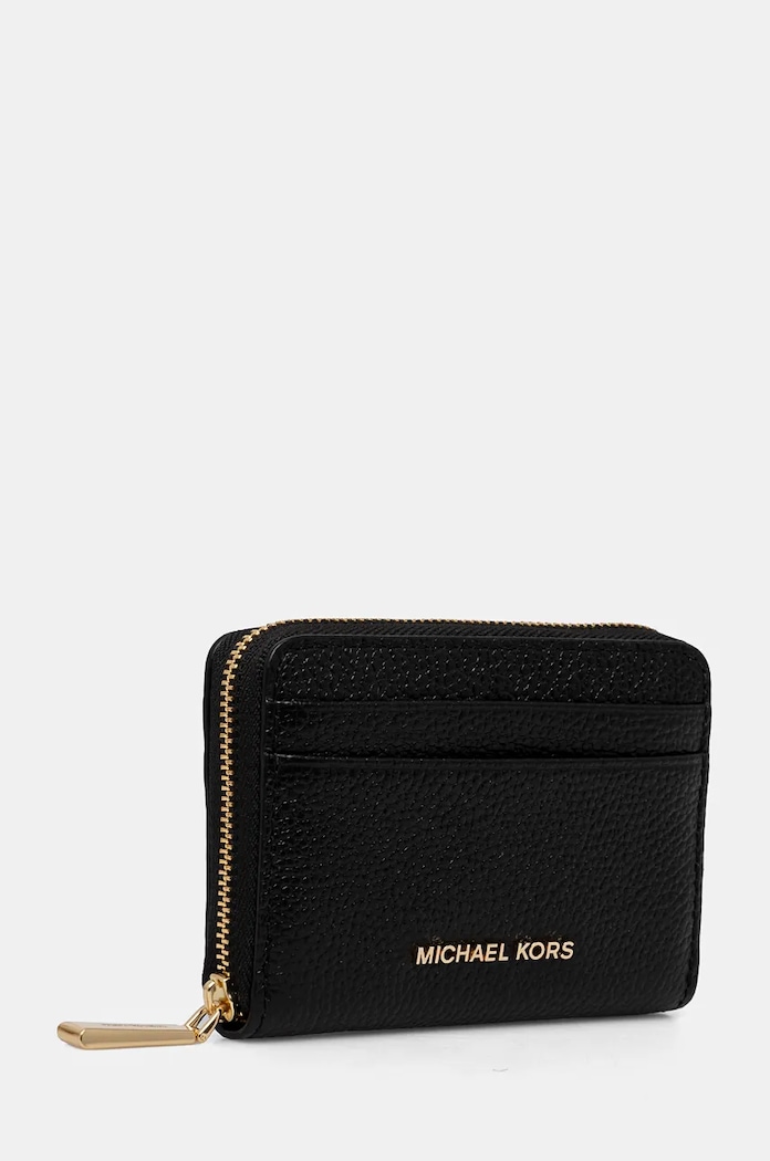 Кожен портфейл MICHAEL Michael Kors 32T4GJ6Z5L черен AA00