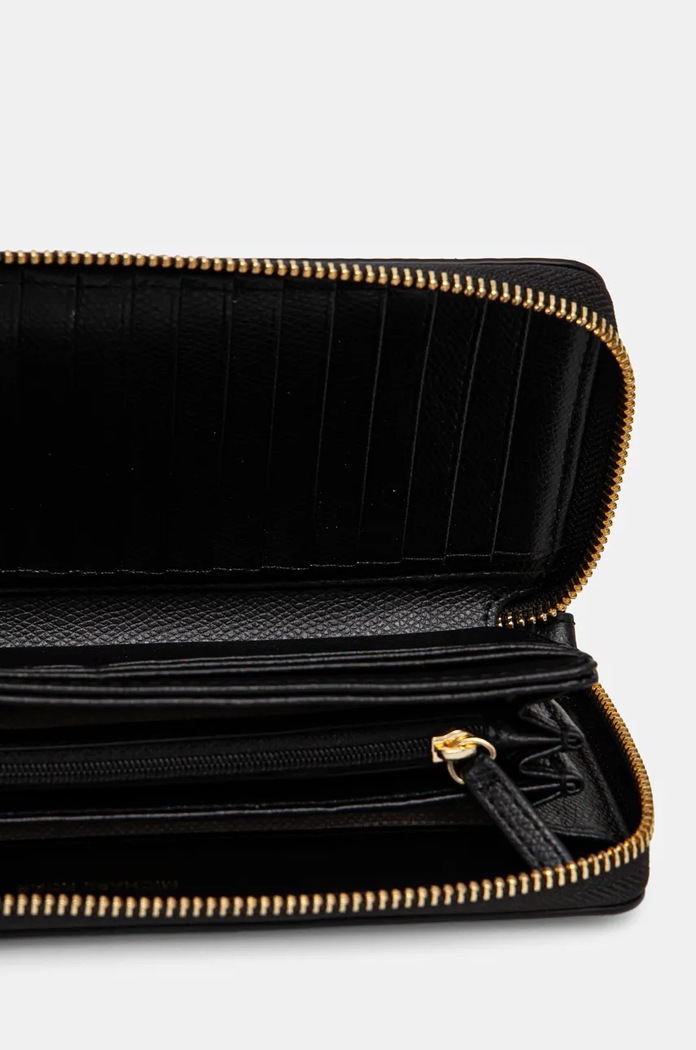 Kožená peněženka MICHAEL Michael Kors černá 32F4GJ6T3L