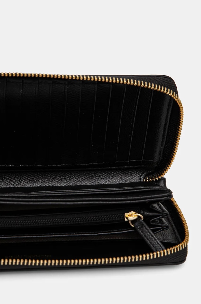 Kožená peněženka MICHAEL Michael Kors černá 32F4GJ6T3L