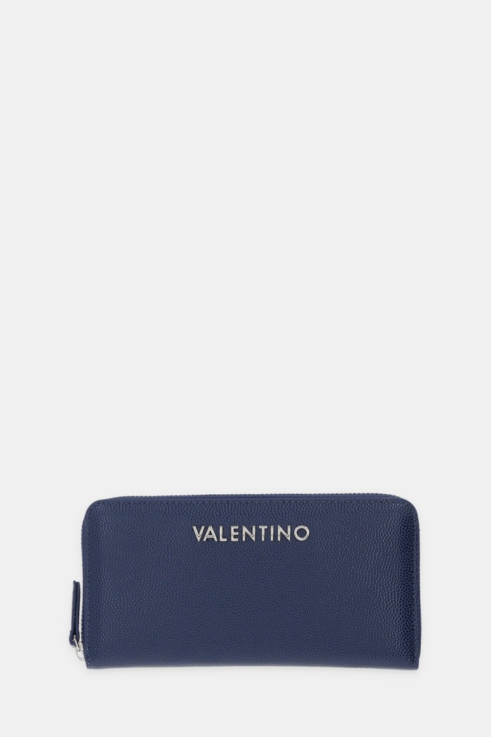 Peňaženka Valentino Bags imitácia kože tmavomodrá VPS1R4155G