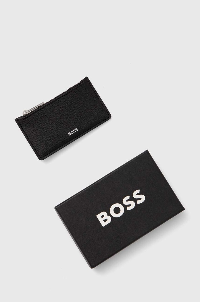 Αξεσουάρ Δερμάτινο πορτοφόλι BOSS 50530113 μαύρο