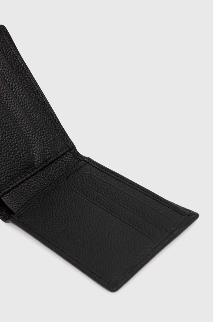 HUGO portofel de piele 50523698 negru AW24