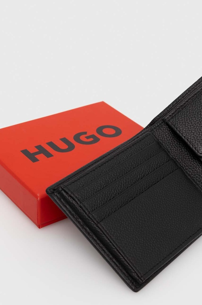 HUGO portofel de piele negru 50523721