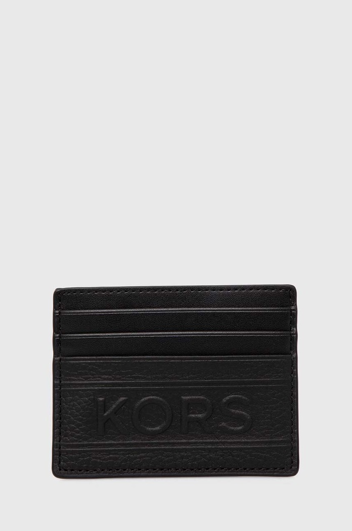 Michael Kors etui na karty skórzane skóra licowa czarny 39T4LHDD2O