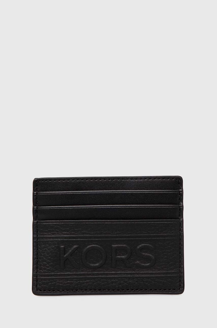 Michael Kors etui na karty skórzane skóra licowa czarny 39T4LHDD2O