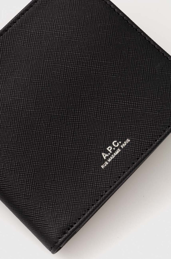 Dodaci Kožni novčanik A.P.C. new portefeuille london PXBJQ.H63340 crna