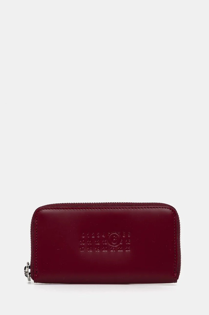 Кожен портфейл MM6 Maison Margiela гладка кожа червен SA5UI0018.P7183