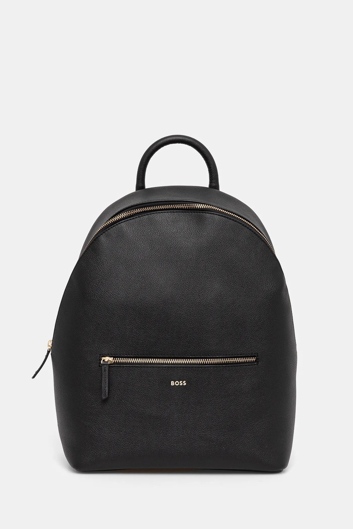 Kožený ruksak BOSS elegantné čierna 50528999